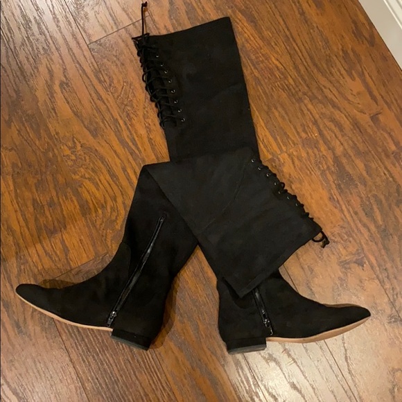 Over knee black boots - Picture 2 of 6